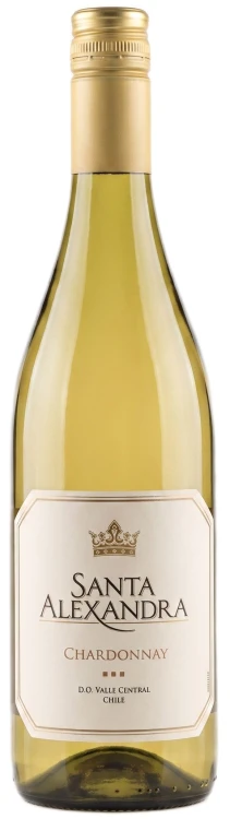 Wino białe wytrawne Santa Alexandra - Varietal Chardonnay o pojemności 0,75 litra