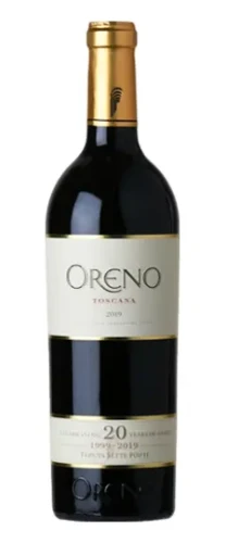 Wino czerwone wytrwane Tenuta Sette Ponti Oreno Toscana 2019 o pojemności 0,75 litra