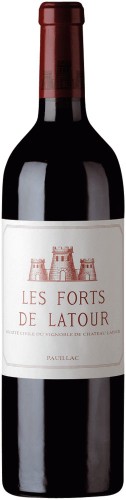 Wino czerwone wytrwane Les Forts de Latour 2020, Pauillac o pojemności 0,75 litra
