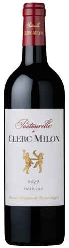 Wino czerwone wytrwane  Pastourelle de Clerc Milon 2019, Pauillac o pojemności 0,75 litra