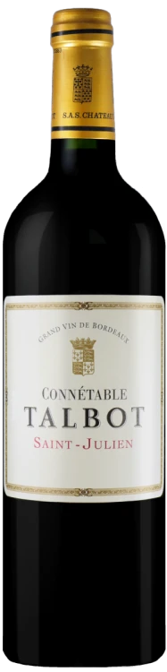 Wino czerwone wytrwane Château Talbot - Connétable de Talbot 2015, Saint-Julien o pojemności 0,75 litra