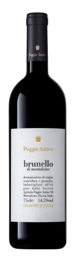 Wino czerwone wytrwane Poggio Antico Brunello di Montalcino 2019 o pojemności 0,75 litra