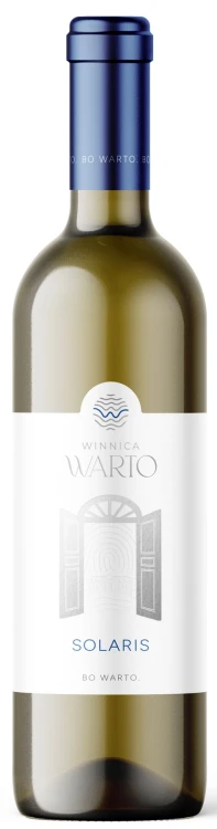 Wino białe wytrwane Winnica Warto Solaris o pojemności 0,75 litra