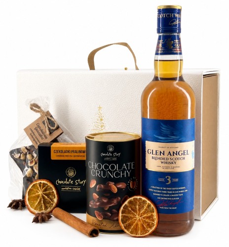 Świąteczny Zestaw Upominkowy z Whisky Glen Angel 700 ml