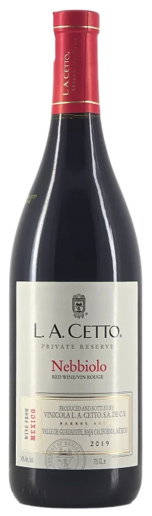 Wino czerwone wytrwane L.A. Cetto Nebbiolo Private Reserve o pojemności 0,75 litra