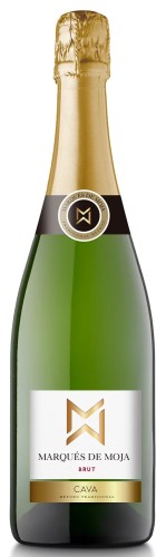 Wino białe wytrawne musujące Cava Marques de Moja Brut o pojemności 0,75 litra