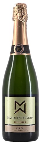 Wino białe półwytrawne musujące Cava Marques de Moja Semi Seco o pojemności 0,75 litra