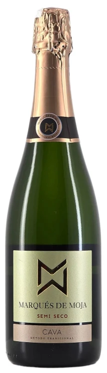 Wino białe półwytrawne musujące Cava Marques de Moja Semi Seco o pojemności 0,75 litra