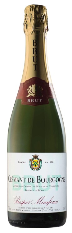 Wino białe wytrawne Prosper Maufoux Cremant d'Bourgogne Brut o pojemności 0,75 litra